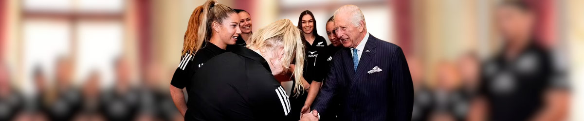 King Charles III Enjoys Warm Reception from Black Ferns at Buckingham Palace